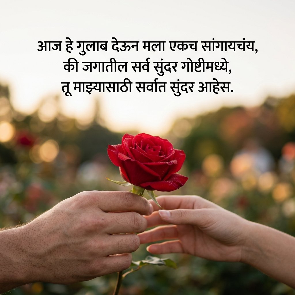 Rose Day Shayari in Marathi