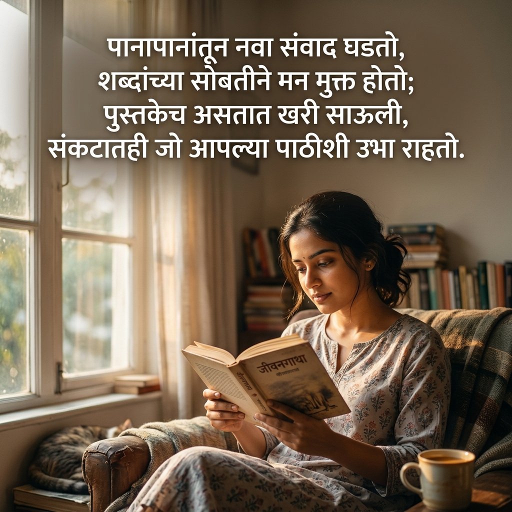 Shayari on Books in Marathi