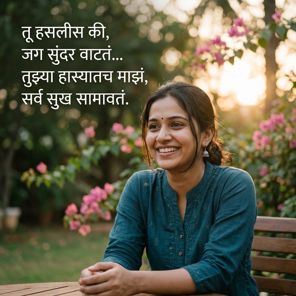 smile shayari in marathi